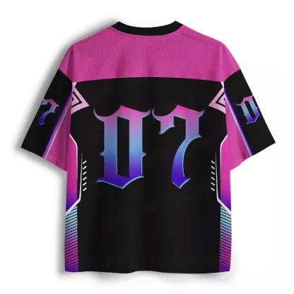 Connect to Soul Psychedelic Skull Mesh Jersey