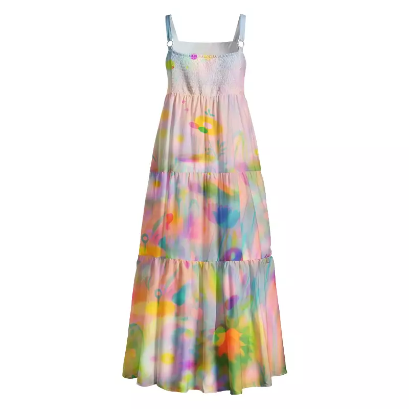 Soulisfree Ethereal Sunrise Florals Boho Maxi Dress