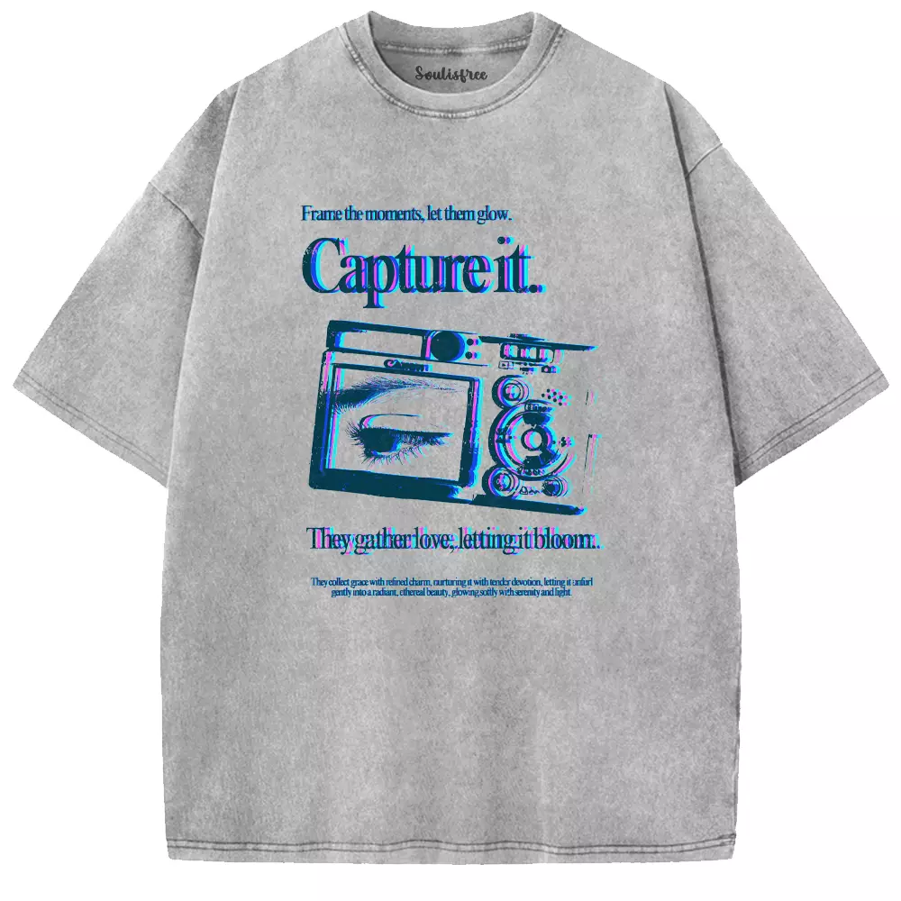 Soulisfree Frame the moments, let them glow Washed Tee
