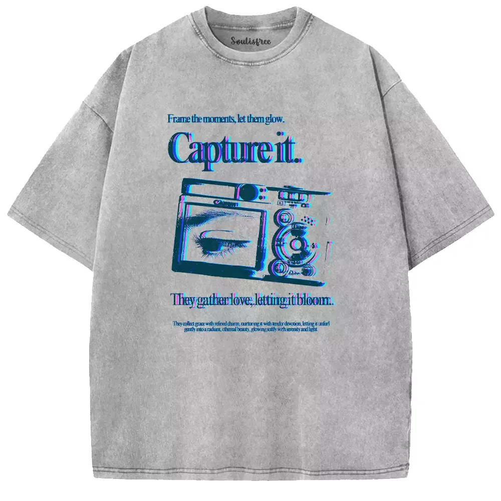 Soulisfree Frame the moments, let them glow Washed Tee