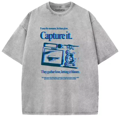 Soulisfree Frame the moments, let them glow Washed Tee