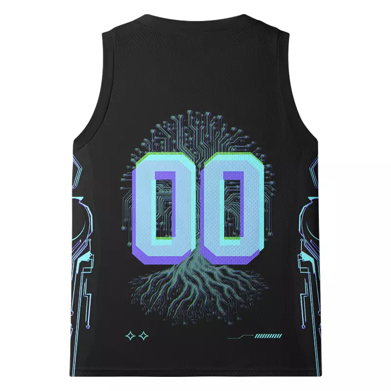 Soulisfree Digital Tree Of Life Mesh Tank