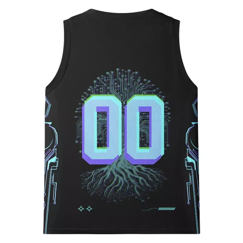 Soulisfree Digital Tree Of Life Mesh Tank