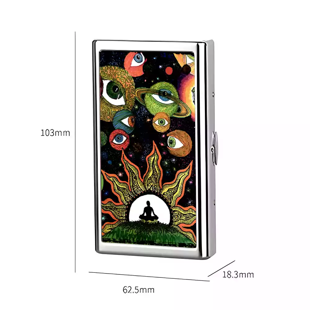 Meditation Of The Sun And Moon Cigarette Case