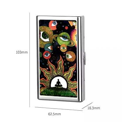 Meditation Of The Sun And Moon Cigarette Case