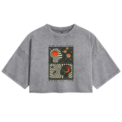 Self Growth Washed Crop T-shirt