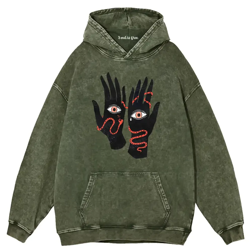 The Eyes Will Not Deceive You Washed Hoodie