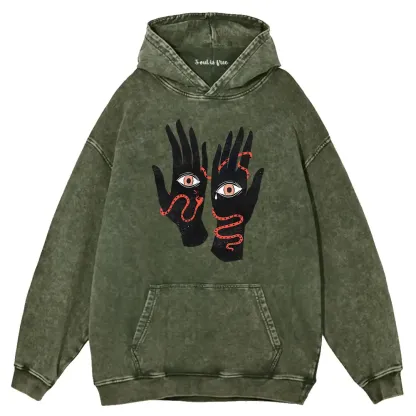 The Eyes Will Not Deceive You Washed Hoodie