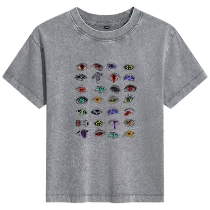 The Psychedelic Eyes Of All Beings Basic Washed T-shirt