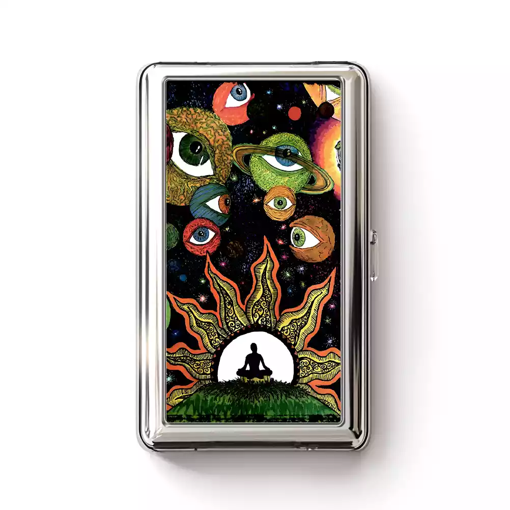 Meditation Of The Sun And Moon Cigarette Case