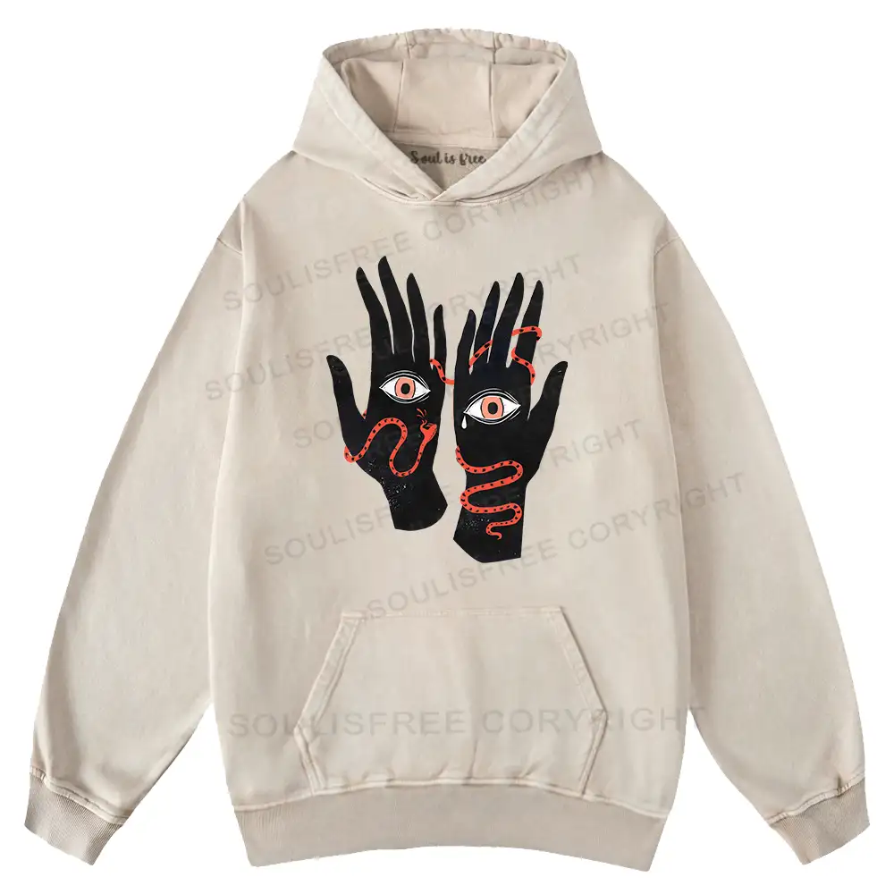 The Eyes Will Not Deceive You Washed Hoodie
