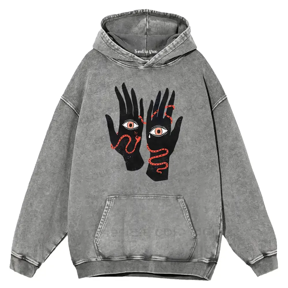 Designed The Eyes Will Not Deceive You Washed Hoodie