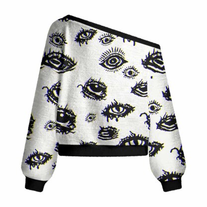 Soulisfree AWAKEN YOUR VISION  Women's Fuzzy Crewneck Sweater