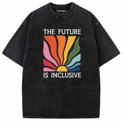 Soulisfree The Future Is Inclusive Washed Tee