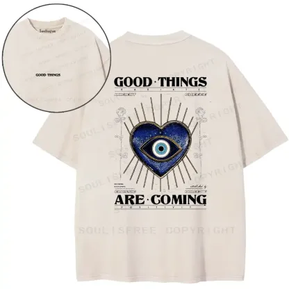 Good Things Ahead Washed T-shirt