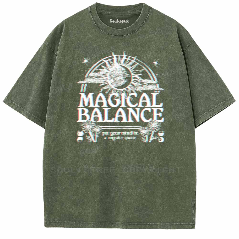Soulisfree  MAGICAL BALANCE Washed Tee