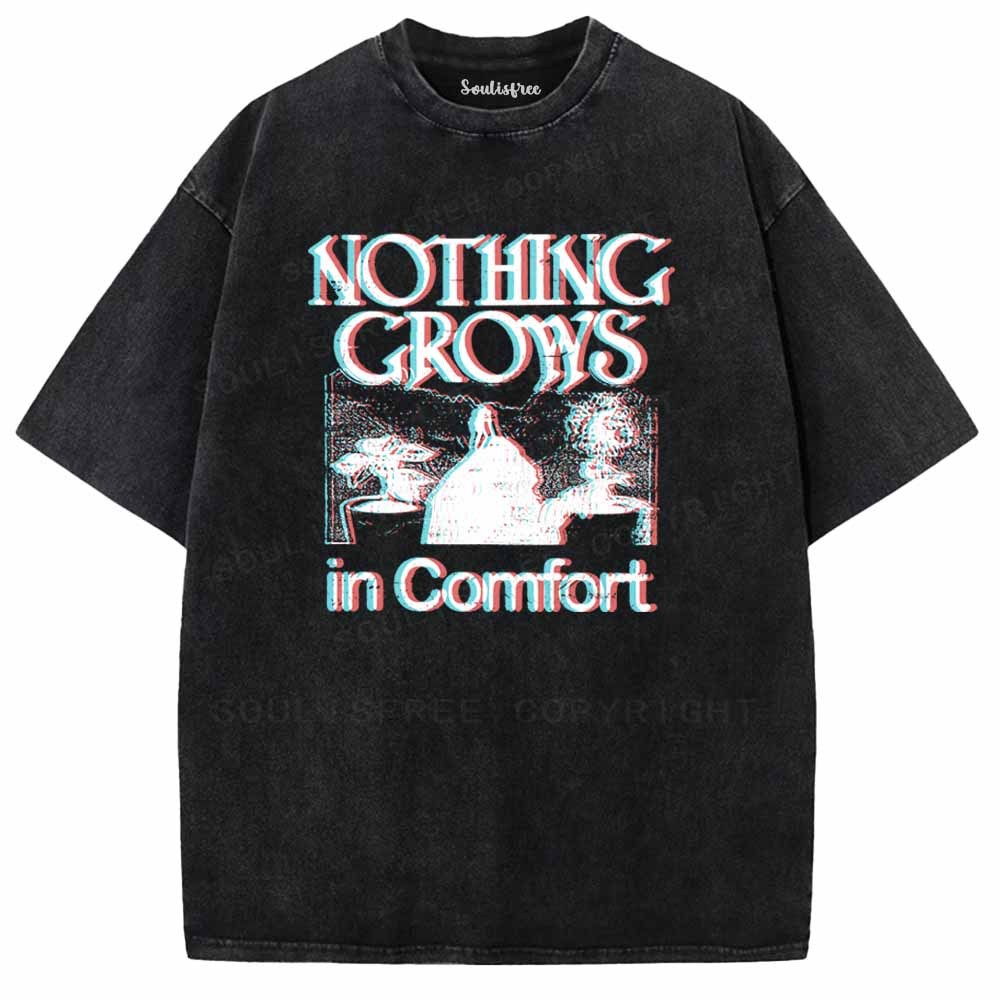 Soulisfree  Nothing Grows In Comfort Washed Tee