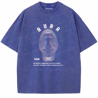 Soulisfree  Glitch Energy Aura Washed Tee