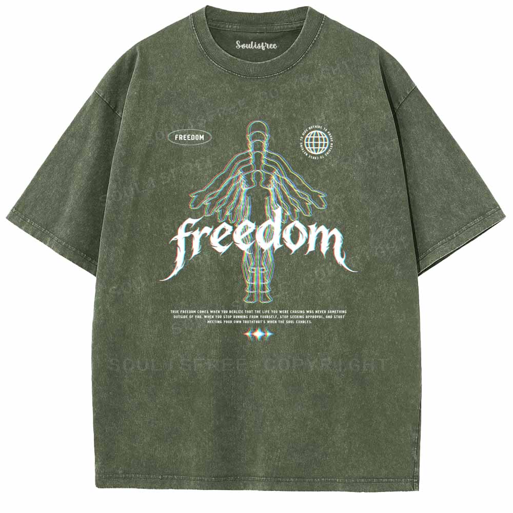 Soulisfree  Freedom Within Yourself Washed Tee