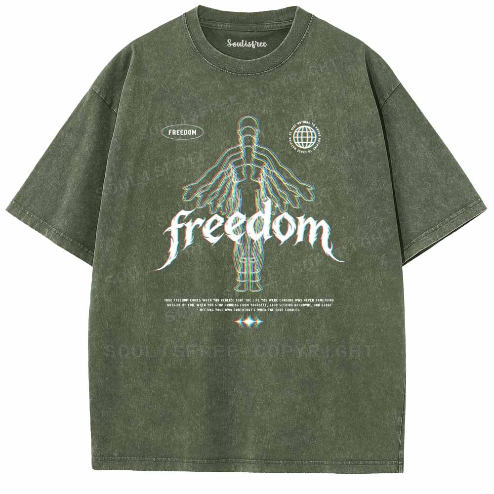 Soulisfree  Freedom Within Yourself Washed Tee