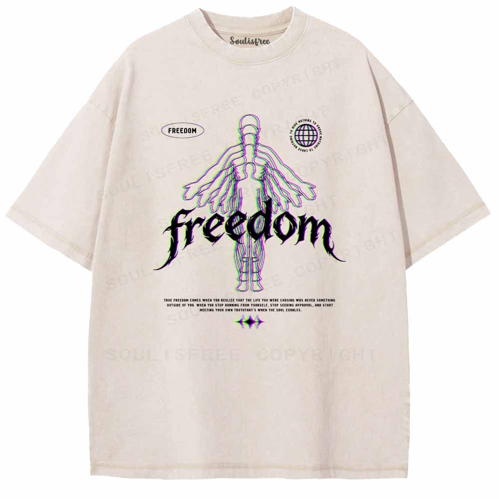 Soulisfree  Freedom Within Yourself Washed Tee