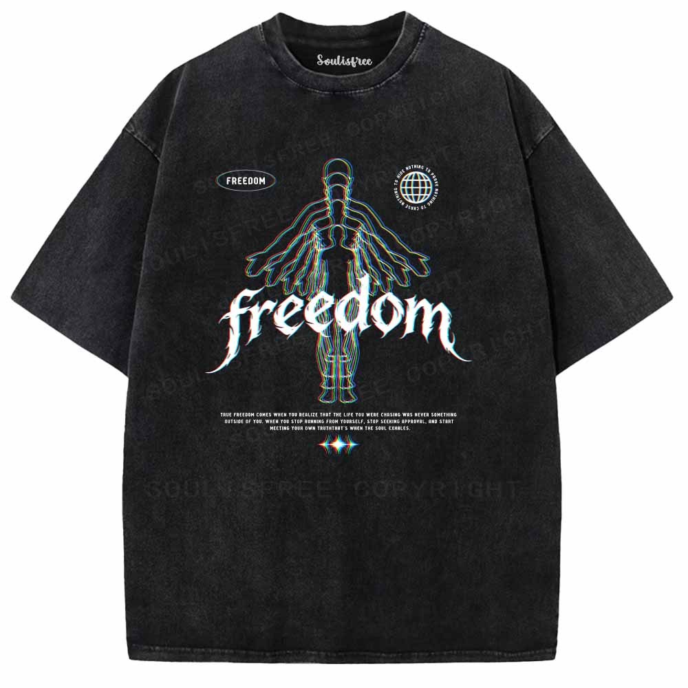 Soulisfree  Freedom Within Yourself Washed Tee