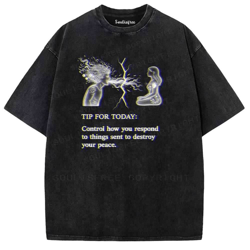 Soulisfree Protect Your Peace Washed Tee