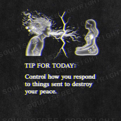 Soulisfree  Protect Your Peace Washed Tee