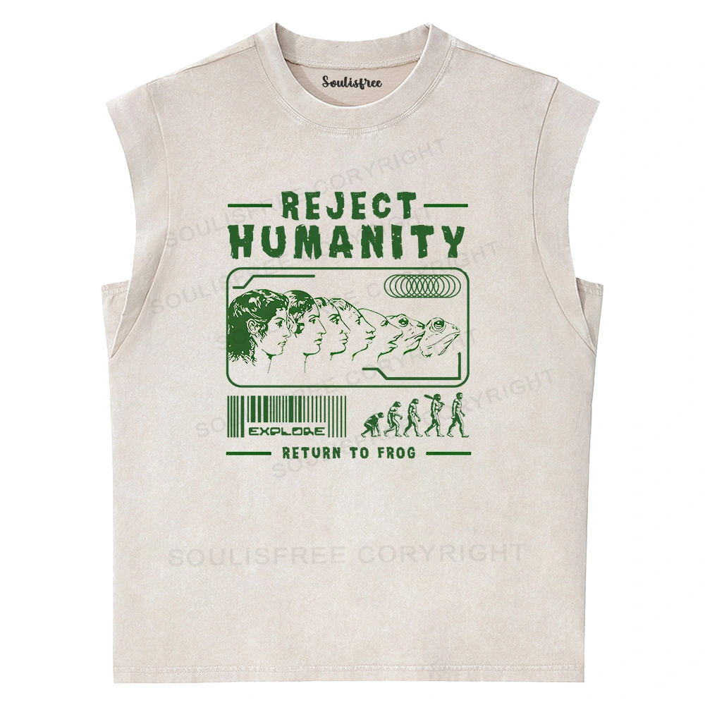 Return To Frog Washed Tank Tops