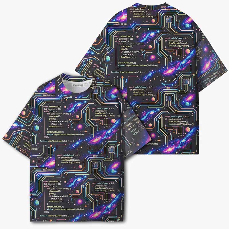 Soulisfree CODE THE UNIVERSE ECO‑PERF Graphic Tee