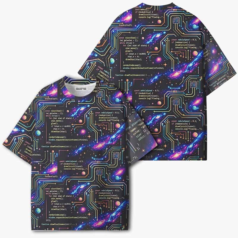Soulisfree CODE THE UNIVERSE ECO‑PERF Graphic Tee