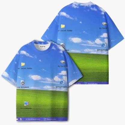Soulisfree DIGITAL NOSTALGIA ECO‑PERF Graphic Tee