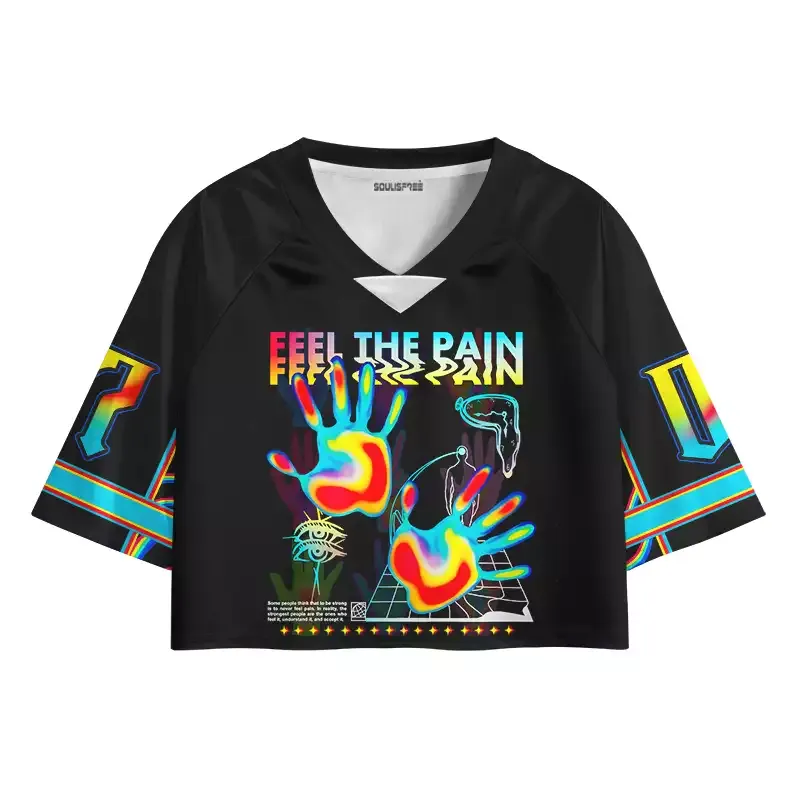 Designed Soulisfree FEEL THE PAIN —Energy Transfer Cropped Jersey
