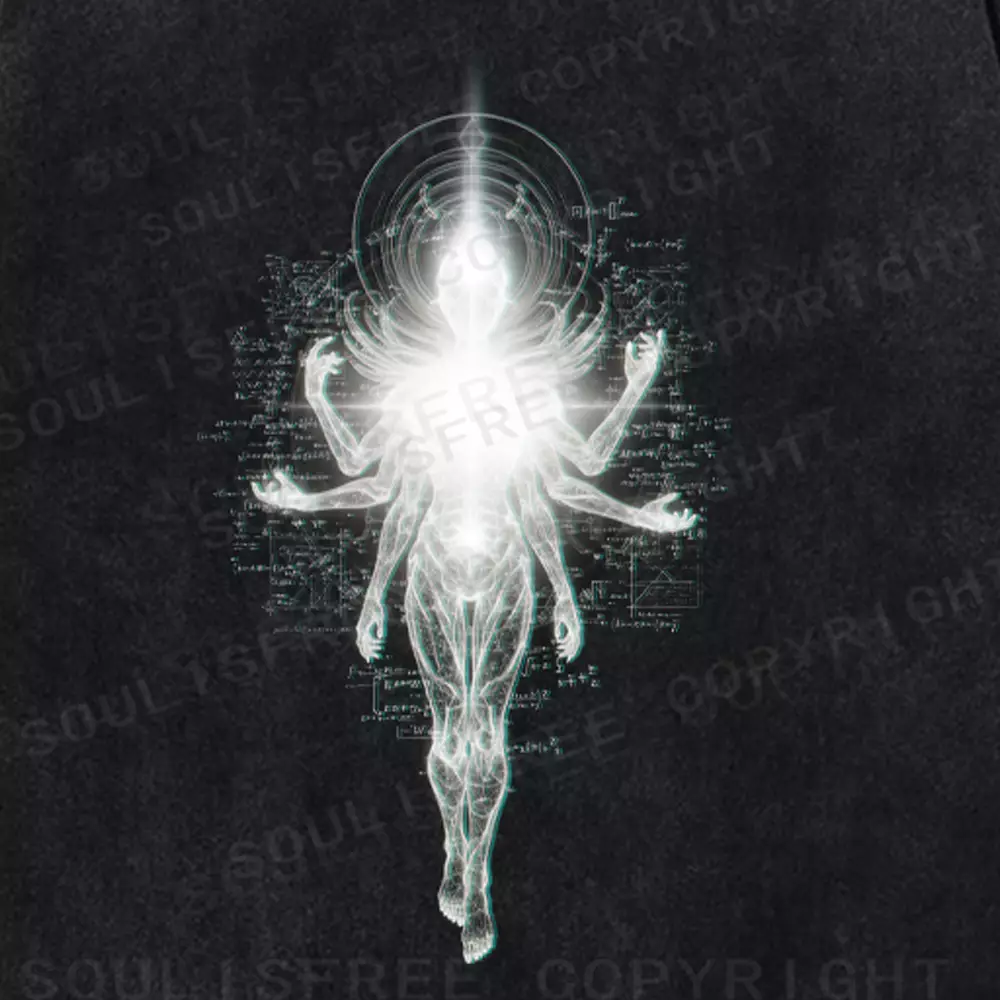 Soulisfree Multidimensional Halo Being Washed Tee