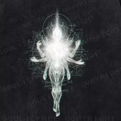 Soulisfree Multidimensional Halo Being Washed Tee
