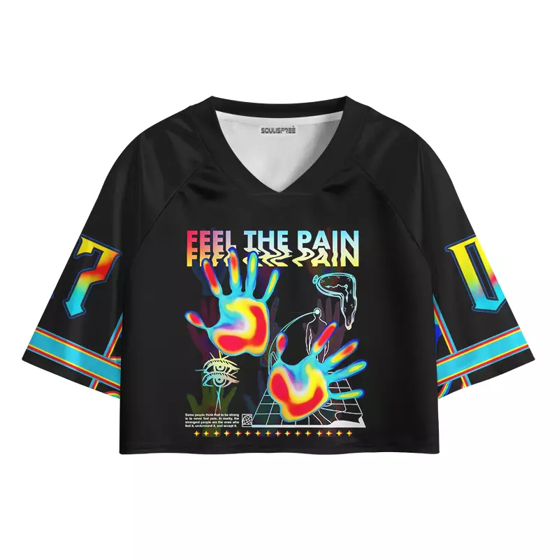 Soulisfree FEEL THE PAIN —Energy Transfer Cropped Jersey