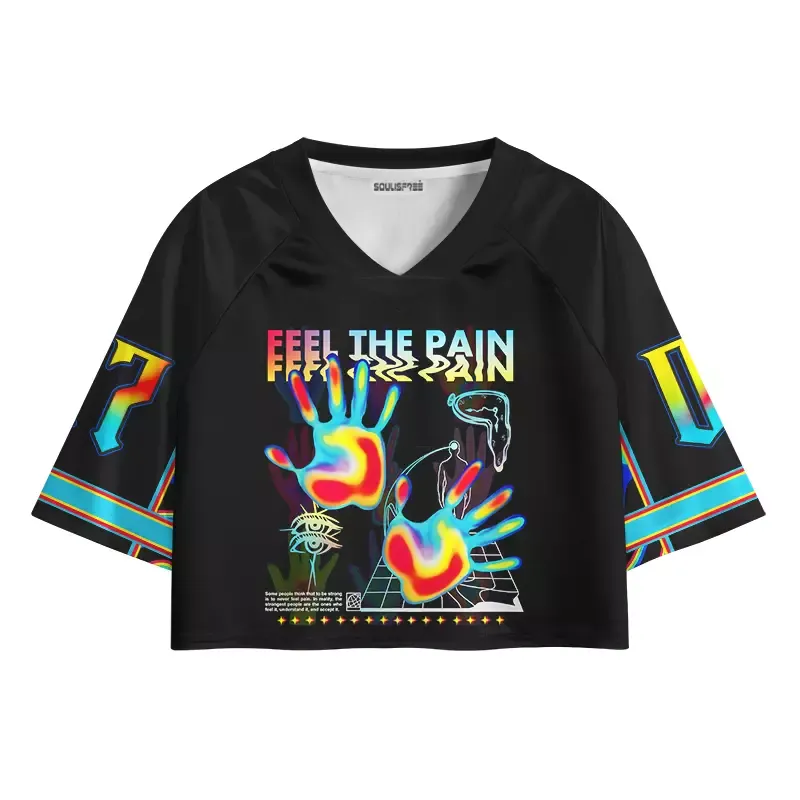 Designed Soulisfree FEEL THE PAIN —Energy Transfer Cropped Jersey