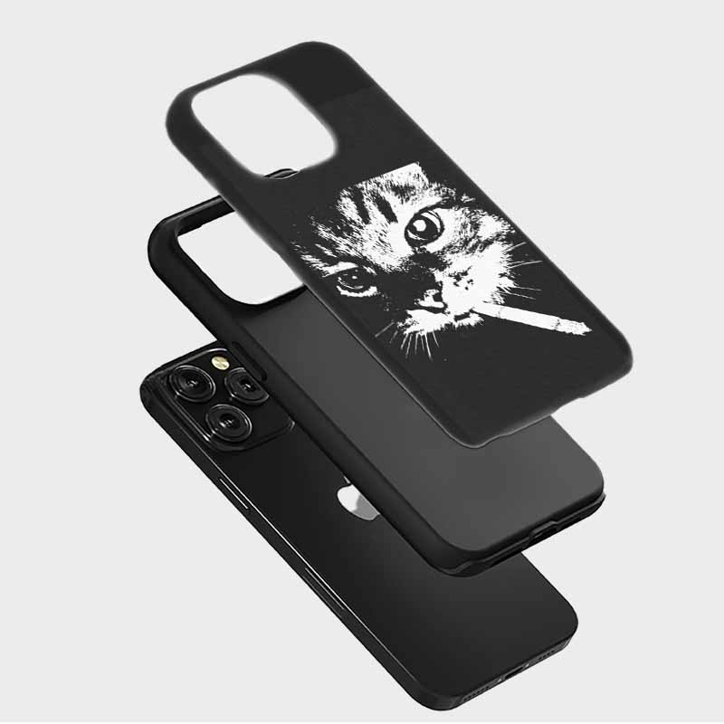 Soulisfree Stylish Feline Vibe Matte Phone Case