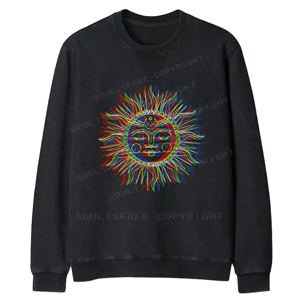Vibes of the Sun Fit Washed Sweatshirt