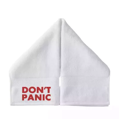 Don't Freak Out Embroidered Hand Towel