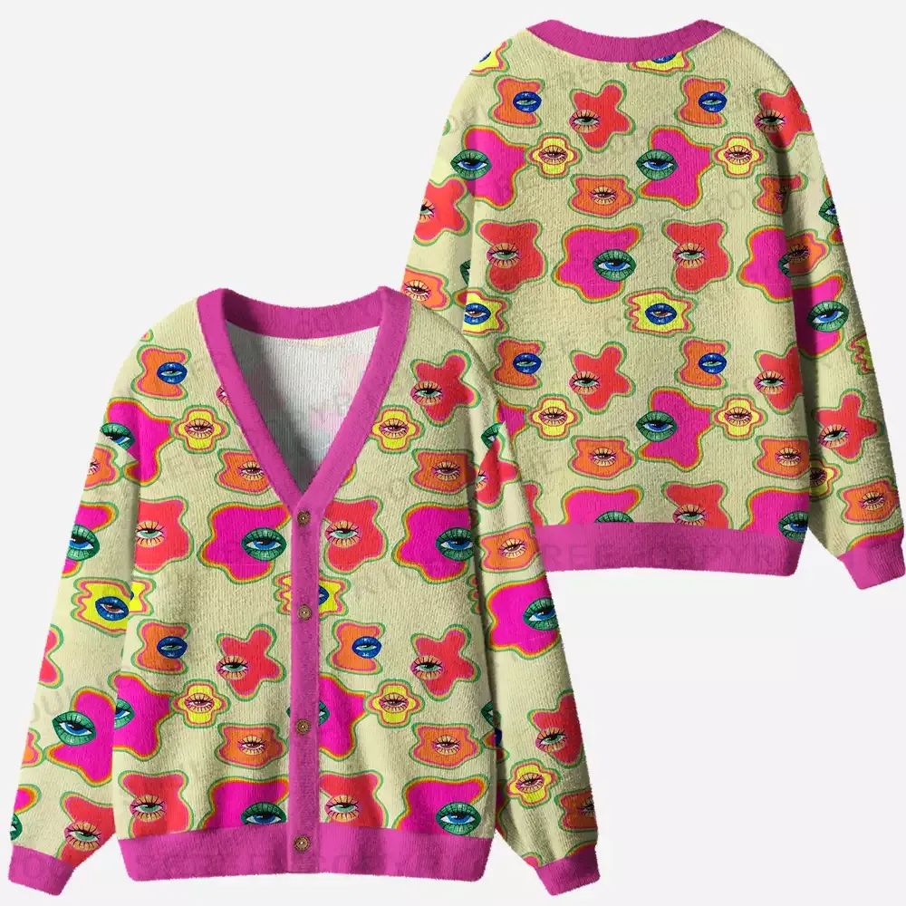 The Watching Bloom Ugly Cardigan Sweaters