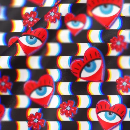 Soulisfree Heart Vision Cowl Neck Satin Mini Dress