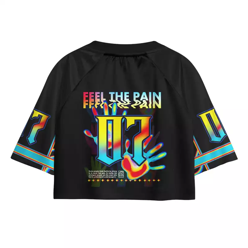 Soulisfree FEEL THE PAIN —Energy Transfer Cropped Jersey