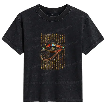 Eye Of Horus Basic Washed T-shirt