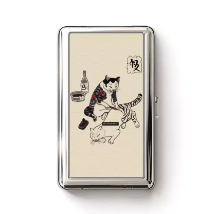 Cat Tattoo Cigarette Case