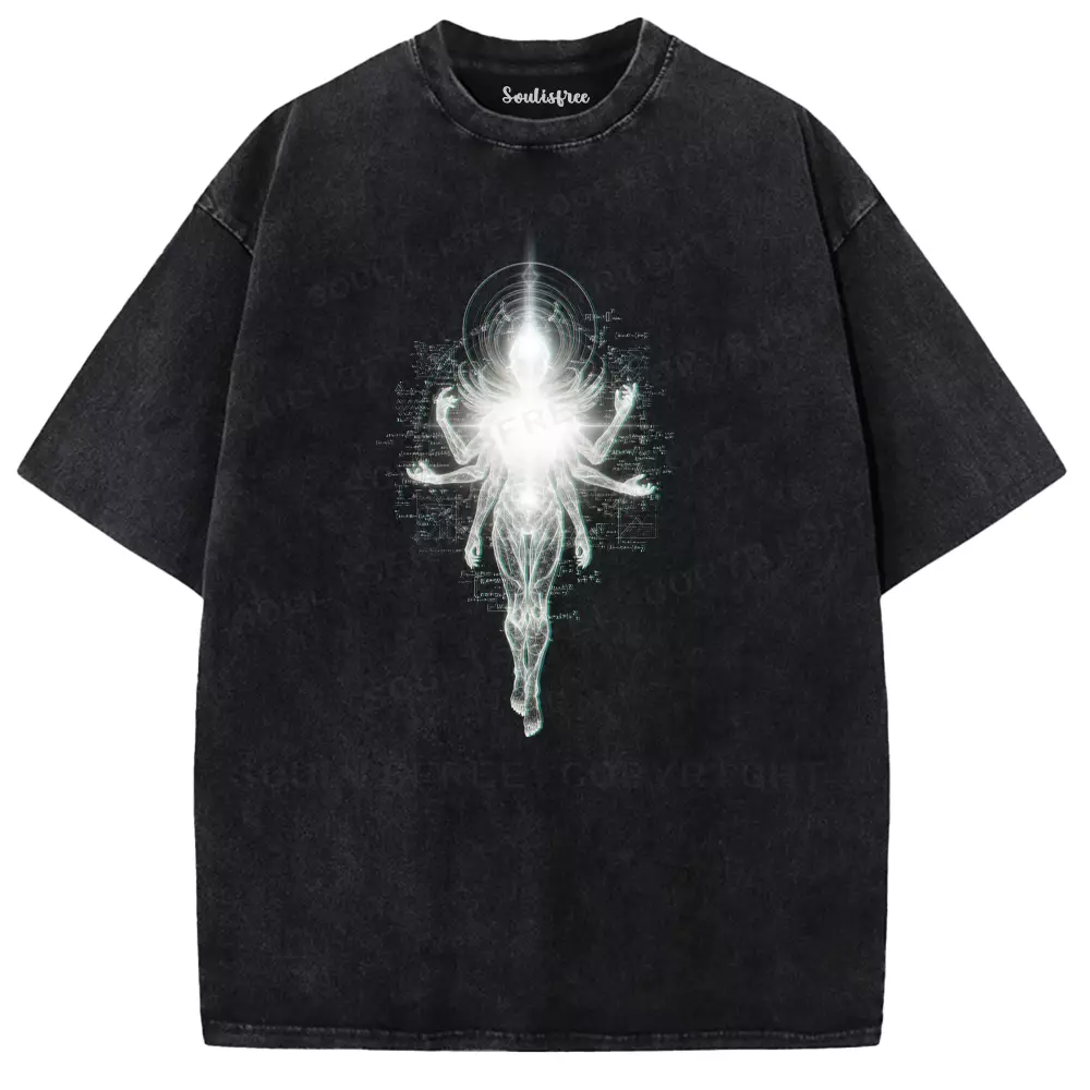 Soulisfree Multidimensional Halo Being Washed Tee