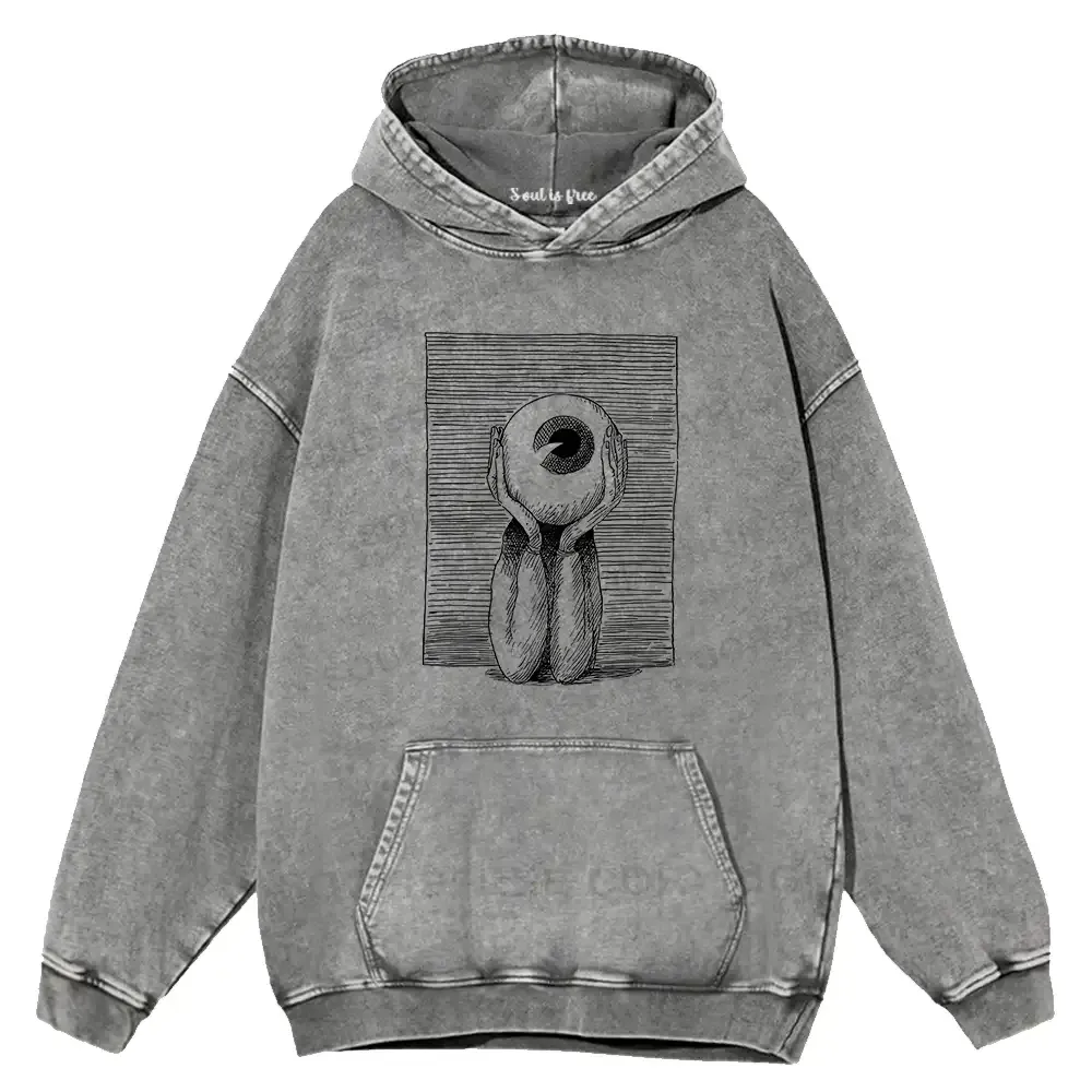 Designed The Eye of the Beholder Washed Hoodie