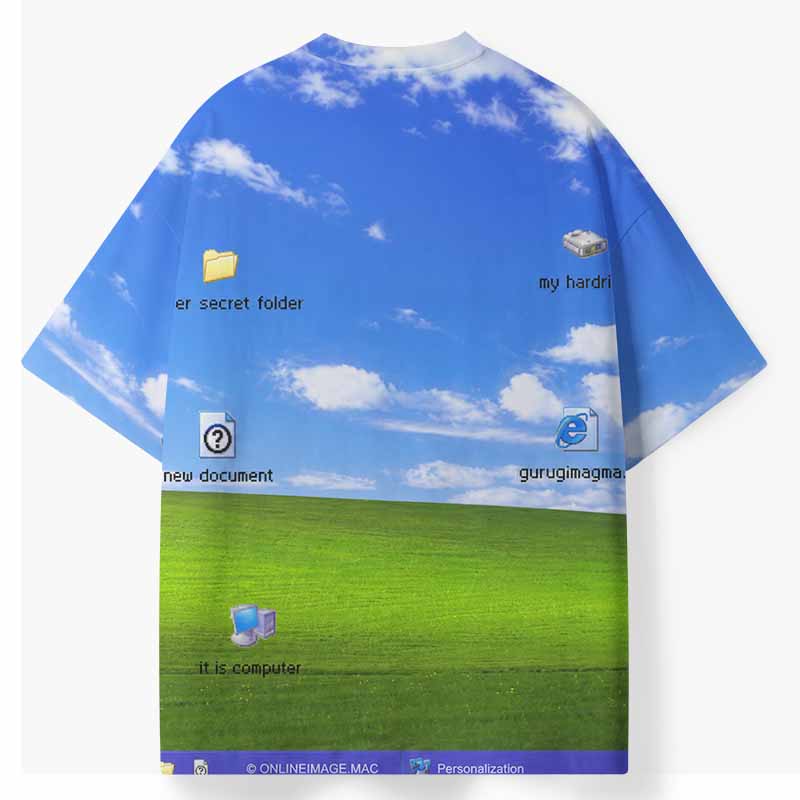 Soulisfree DIGITAL NOSTALGIA ECO‑PERF Graphic Tee