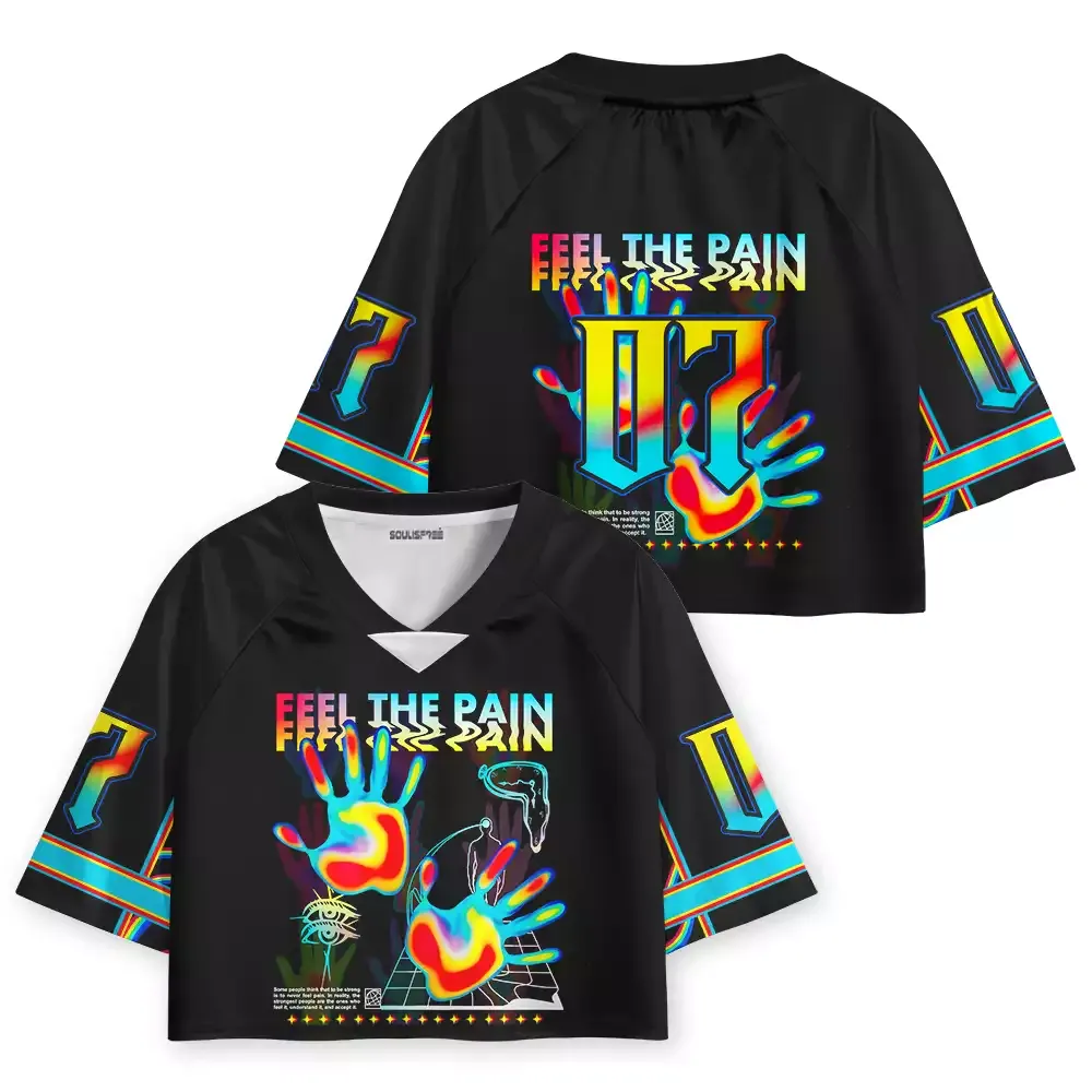 Soulisfree FEEL THE PAIN —Energy Transfer Cropped Jersey