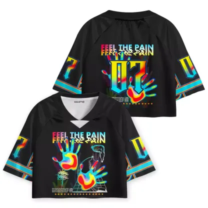 Soulisfree FEEL THE PAIN —Energy Transfer Cropped Jersey